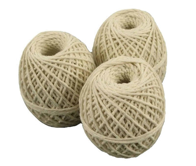Sfoara din bumbac 100% biodegradabila, ghem 80g, diametru 2 mm