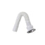 Sifon pentru chiuveta Q40 cu dop, din plastic, alb, reglabil 34-80 cm
