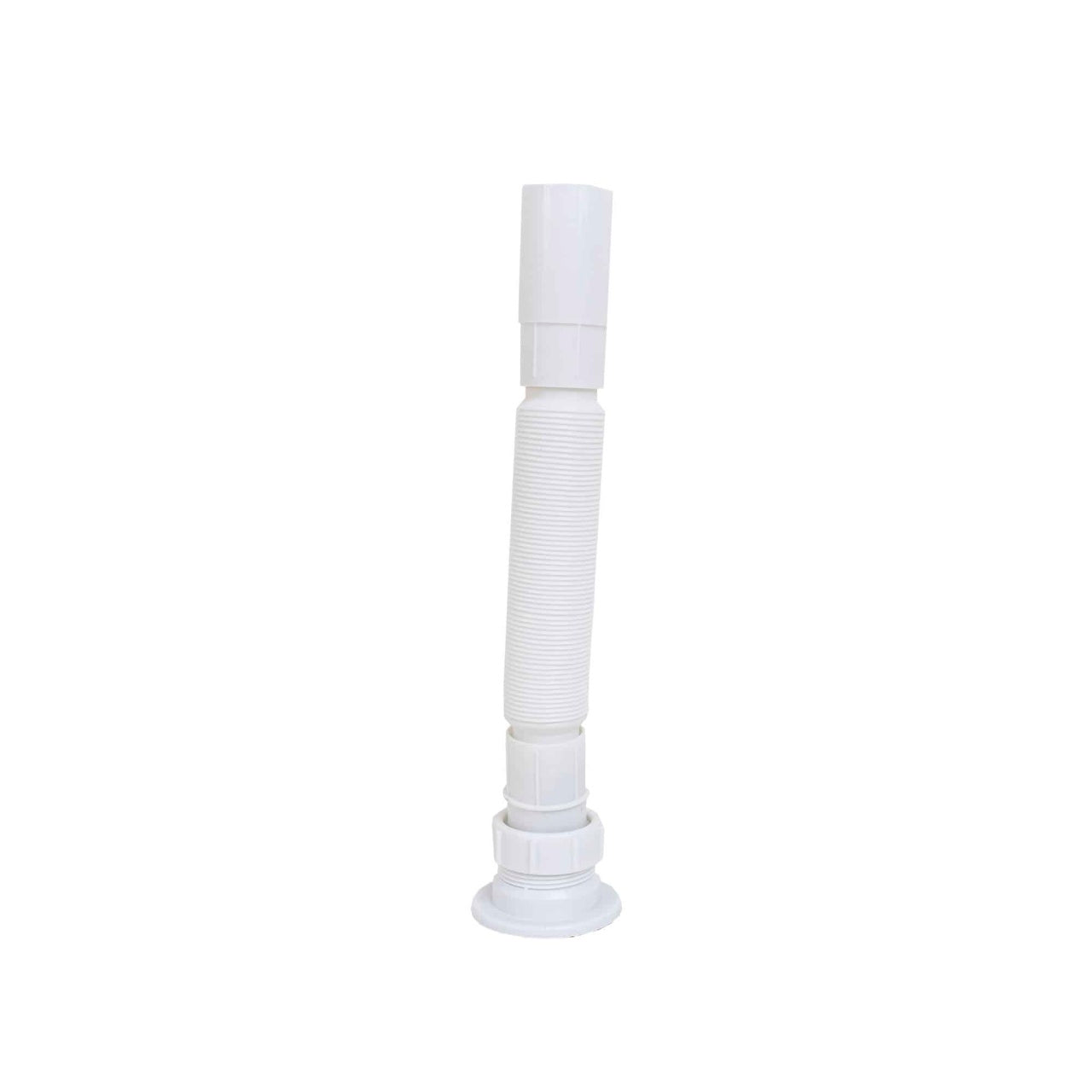 Sifon pentru chiuveta Q40 cu dop, din plastic, alb, reglabil 34-80 cm