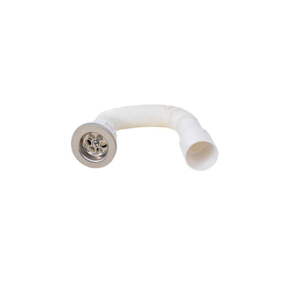 Sifon pentru chiuveta Q50, plastic alb, sistem scurgere eficient