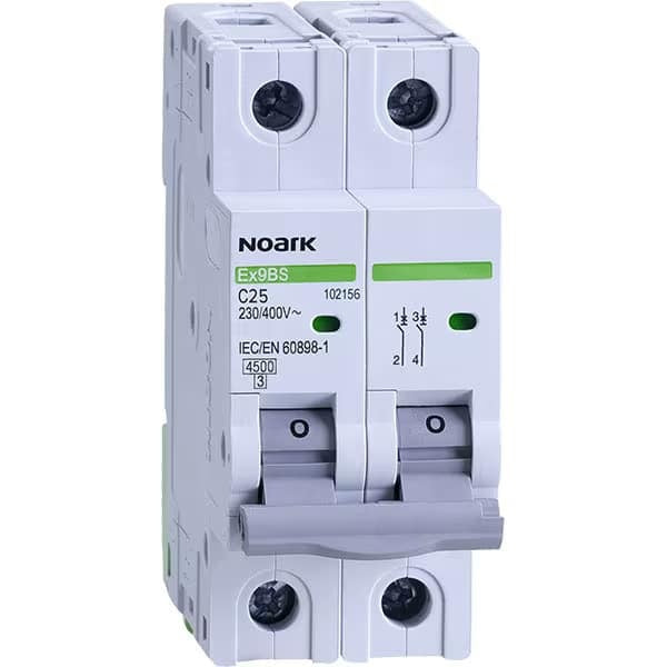 Siguranta automata 2 poli, 10A, 500V DC, gri, pentru instalatii fotovoltaice