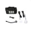 Sistem de iluminat solar, cu 2 becuri LED, lampa LED, USB, tensiunea maxima 9V, negru