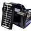 Sistem de iluminat solar, cu 2 becuri LED, lampa LED, USB, tensiunea maxima 9V, negru
