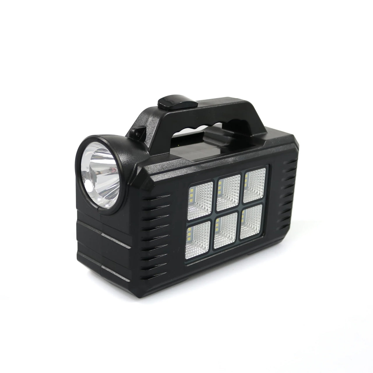 Sistem de iluminat solar, cu 2 becuri LED, lampa LED, USB, tensiunea maxima 9V, negru