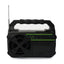 Sistem de iluminat solar, cu lanterna, 3 becuri LED, intrerupator pornit/oprit, Radio/Bluetooth, negru
