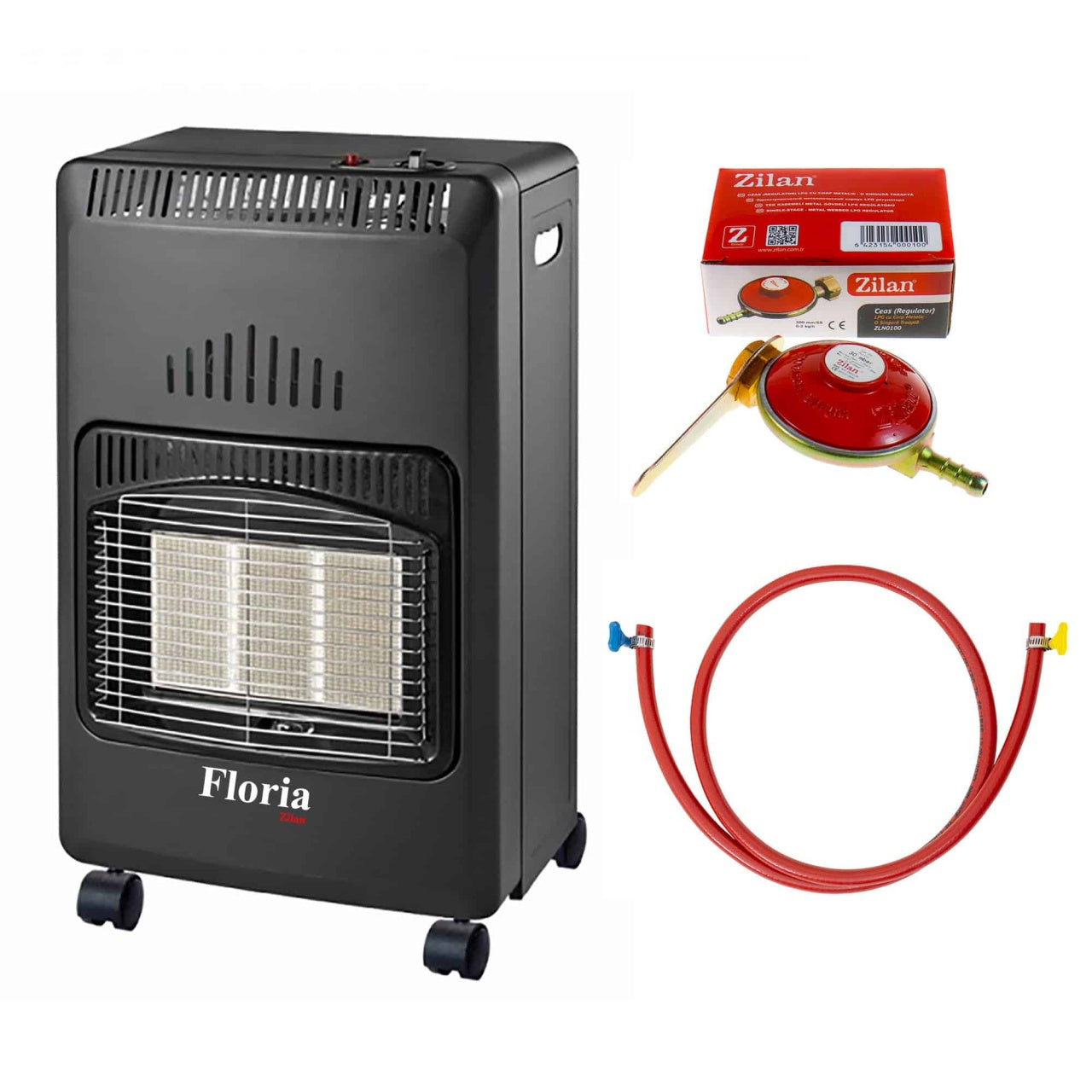 Soba mobila pe gaz GPL, demontabila, cu kit alimentare inclus