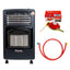 Soba mobila pe gaz GPL si electrica, aprindere piezo-electrica, demontabila, neagra