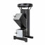 Soba tip racheta 150x150x4 mm, otel, 10 kW, negru