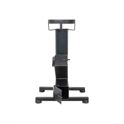 Soba tip racheta din otel, 10 kW, neagra, dimensiuni 30x61x50 cm