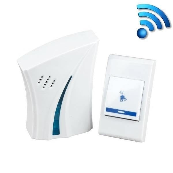 Sonerie fara fir, FOXMAG24, raza de actiune 100m, usor de montat, functioneaza pe baterii, alb