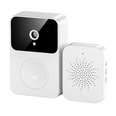 Sonerie smart, Video/Audio Wireless, cu senzor de miscare, vizibilitate nocturna, apel vocal, control volum, incarcare USB, compatibil cu Android/ IOS, alb
