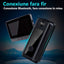 Sonerie video inteligenta, bluetooth, night vision, infrarosu, senzor IR, interfon video HD, 8MP, comunicare bidirectionala, unghi de vizualizare 170°, baterii incorporate, instalare usoara fara cabluri, negru
