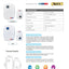 Sonerie wireless 3V MAXI-D, 36 tonuri, raza 100 m, culoare alb