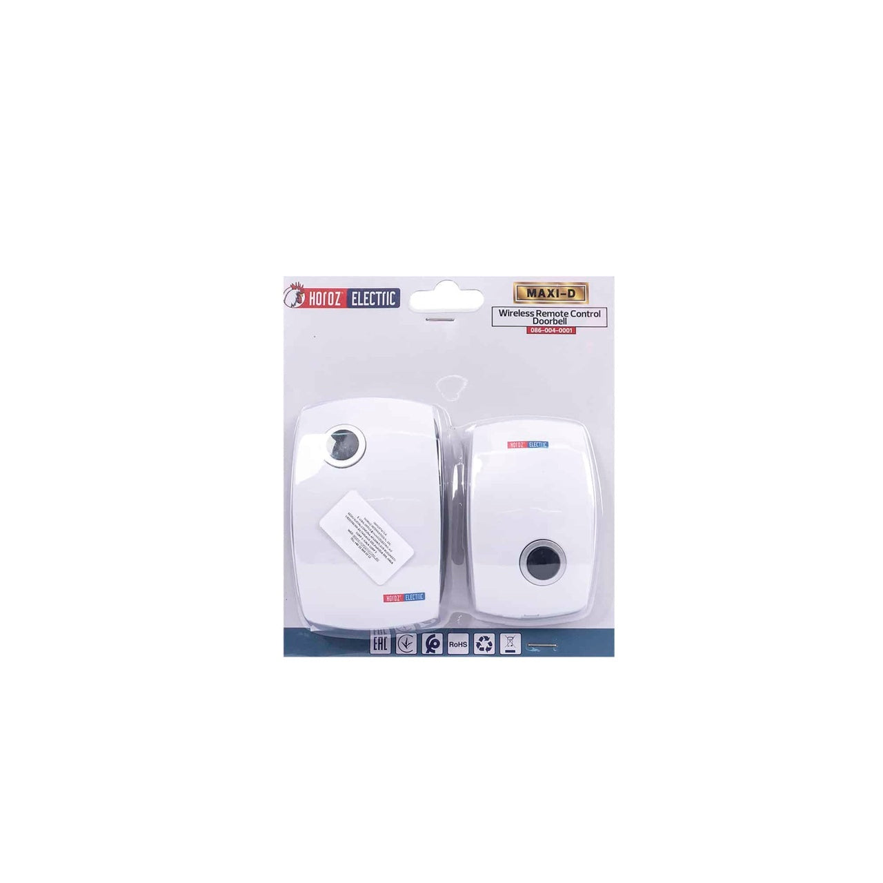 Sonerie wireless 3V MAXI-D, 36 tonuri, raza 100 m, culoare alb