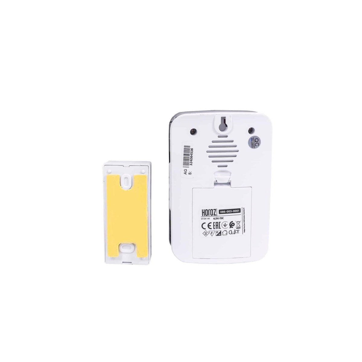 Sonerie wireless fara fir, 4.5V, alb, 36 tonuri, raza 100 m
