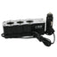 Splitter priza auto cu cablu FOXMAG24®, 3 x soclu bricheta si 1 USB, negru
