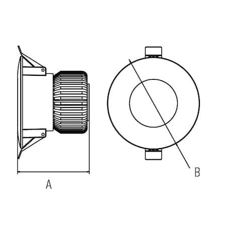 Spot LED 12W, 7000K, fascicul 120°, 200-265V, lumina alba rece