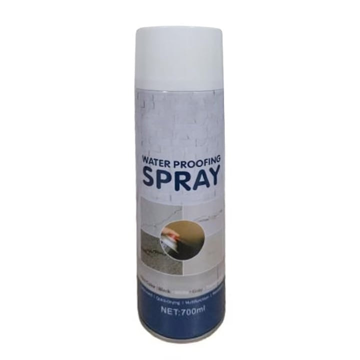 Spray impermeabil pentru etansare, cu uscare rapida, cantitate tub 700ml, compatibil cu multiple suprafete, alb