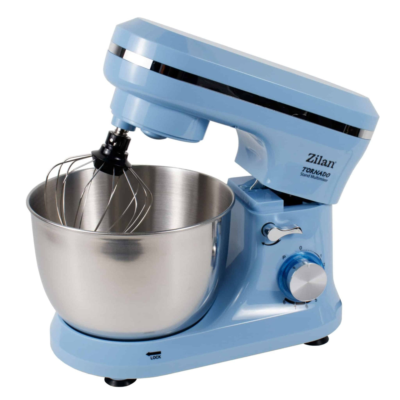 Stand Multi-Mixer cu bol inox 4.5L, 6 viteze, functie Pulse, 1000W