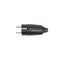 Stecher cauciucat 10A-16A, 250V, fara cablu, negru, 1 locas