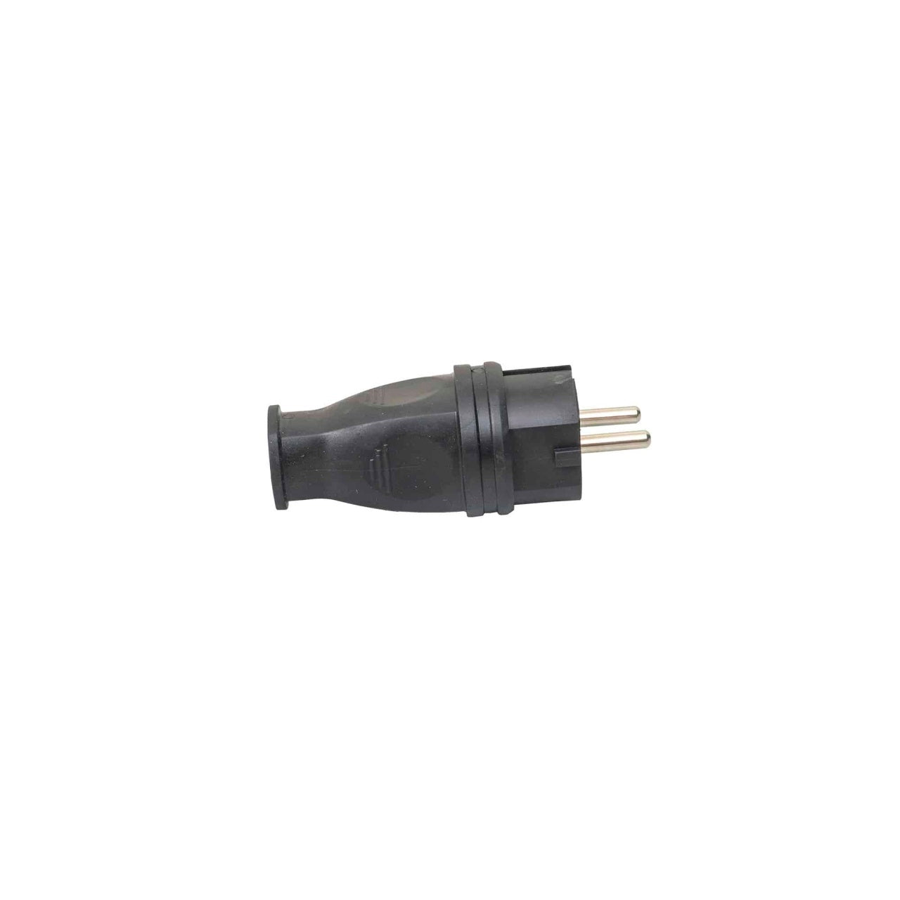 Stecher cauciucat IP44 16A fara cablu, culoare negru, 1 locas