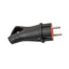 Stecher din plastic cu maner, 16A, fara cablu, negru, 1 locas