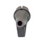Stecher din plastic cu maner, 16A, fara cablu, negru, 1 locas