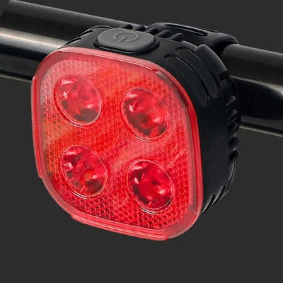 Stop bicicleta cu 4 functii si incarcare USB, rezistent la apa