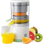 Storcator de citrice, cu incarcare USB, fara fir, din ABS non-toxic, portabil, cu incarcare rapida, alb