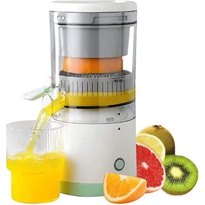 Storcator de citrice, cu incarcare USB, fara fir, din ABS non-toxic, portabil, cu incarcare rapida, alb