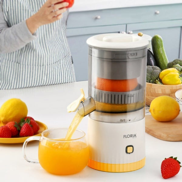 Storcator fructe portabil wireless USB, capacitate 600 ml pentru smoothie si sucuri