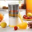 Storcator fructe portabil wireless USB, capacitate 600 ml pentru smoothie si sucuri