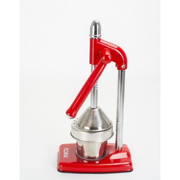 Storcator manual pentru fructe din inox si fonta, culoare rosie