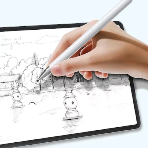 Stylus Pen Android, iOS, Windows, picteaza, deseneaza, scrie, compatibil cu toate dispozitivele cu ecran tactil, alb