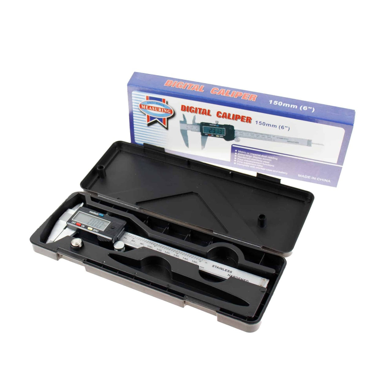 Subler electronic cu afisaj LCD, masurare 0-150 mm, otel inoxidabil