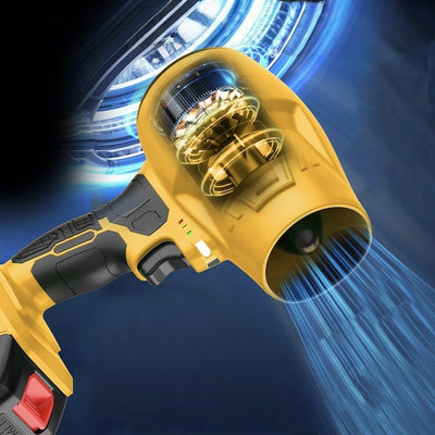 Suflanta de frunze, 2 in 1, incarcator rapid, pentru curatarea multiplelor locuri, galben