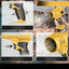 Suflanta de frunze, 2 in 1, incarcator rapid, pentru curatarea multiplelor locuri, galben