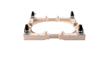 Suport ajustabil cu roti pentru electrocasnice, cadru metalic si plastic rigid