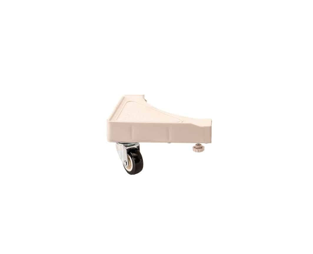 Suport ajustabil cu roti pentru electrocasnice, cadru metalic si plastic rigid