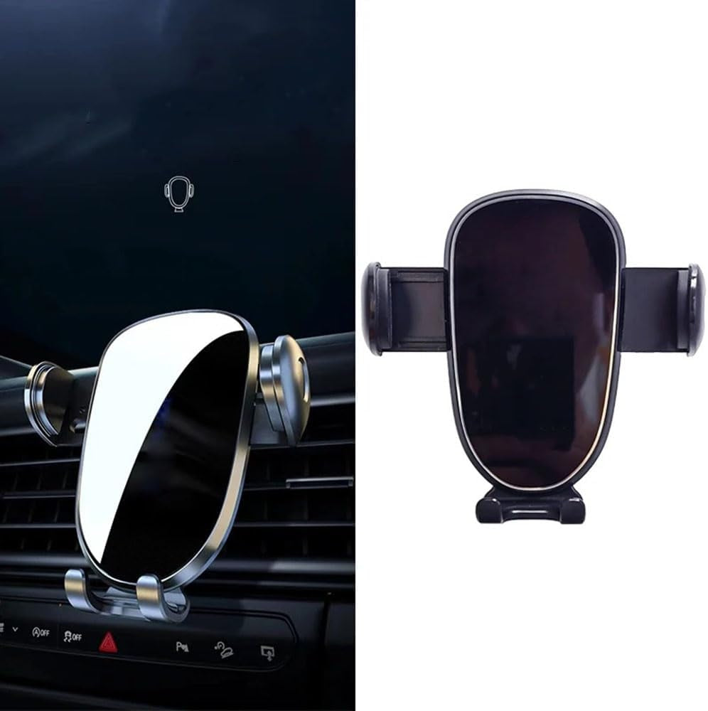Suport auto pentru telefon, fixare pe grila de ventilatie AL04, negru