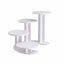 Suport candy bar cu 4 etajere din lemn, alb, 45x30x31 cm