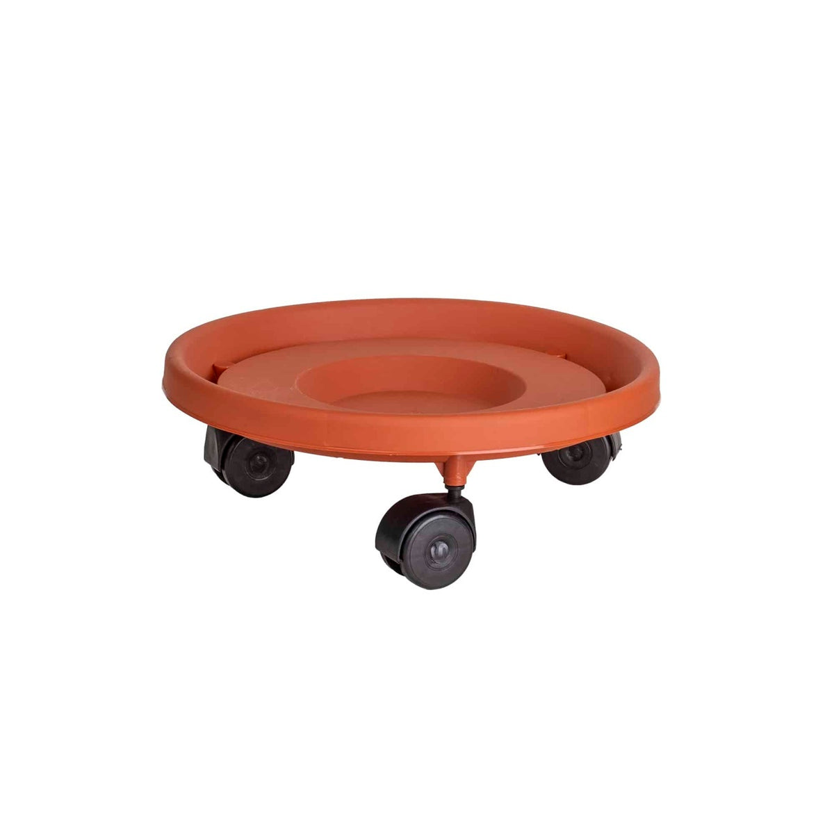 Suport cu roti pentru ghiveci, plastic, diametru interior 24 cm