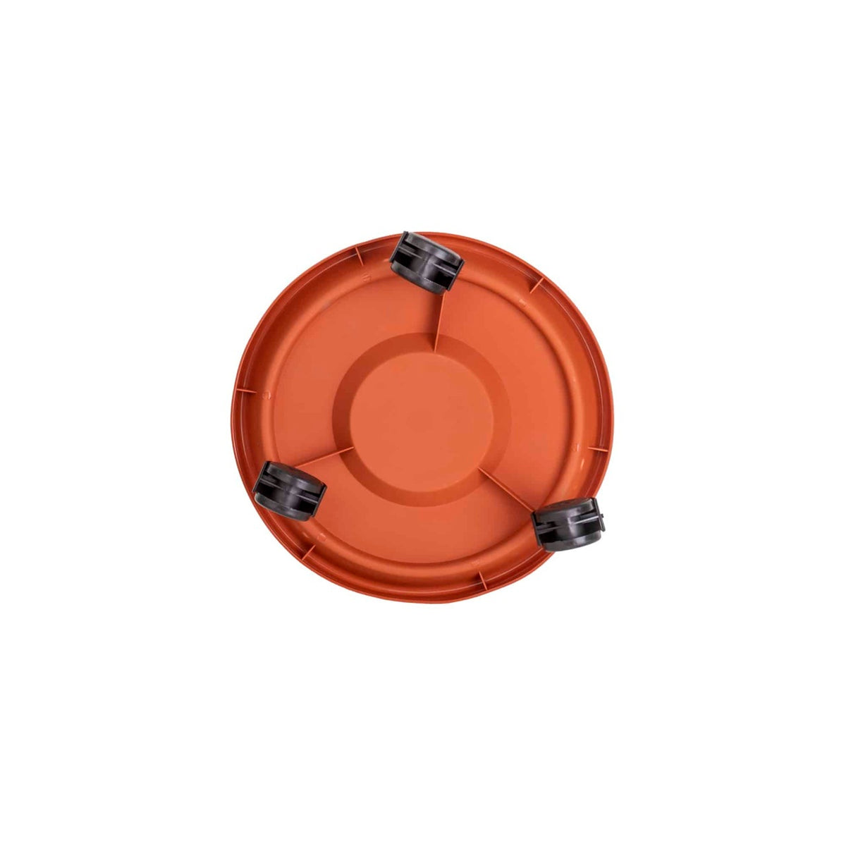 Suport cu roti pentru ghiveci, plastic, diametru interior 24 cm
