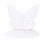 Suport lemn alb pentru candy bar, forma fluture, modular, 50x59 cm