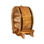 Suport lemn brad pentru 7 sticle vin, cu canea, inaltime 50 cm