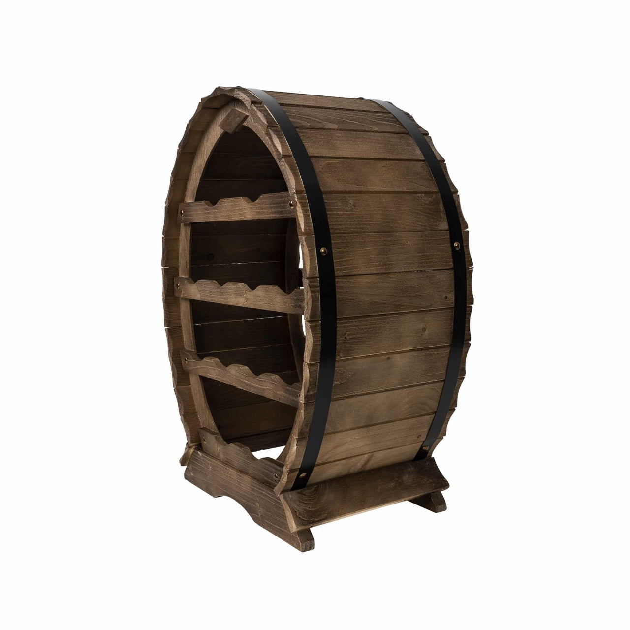Suport lemn de brad pentru 12 sticle de vin, inaltime 55 cm