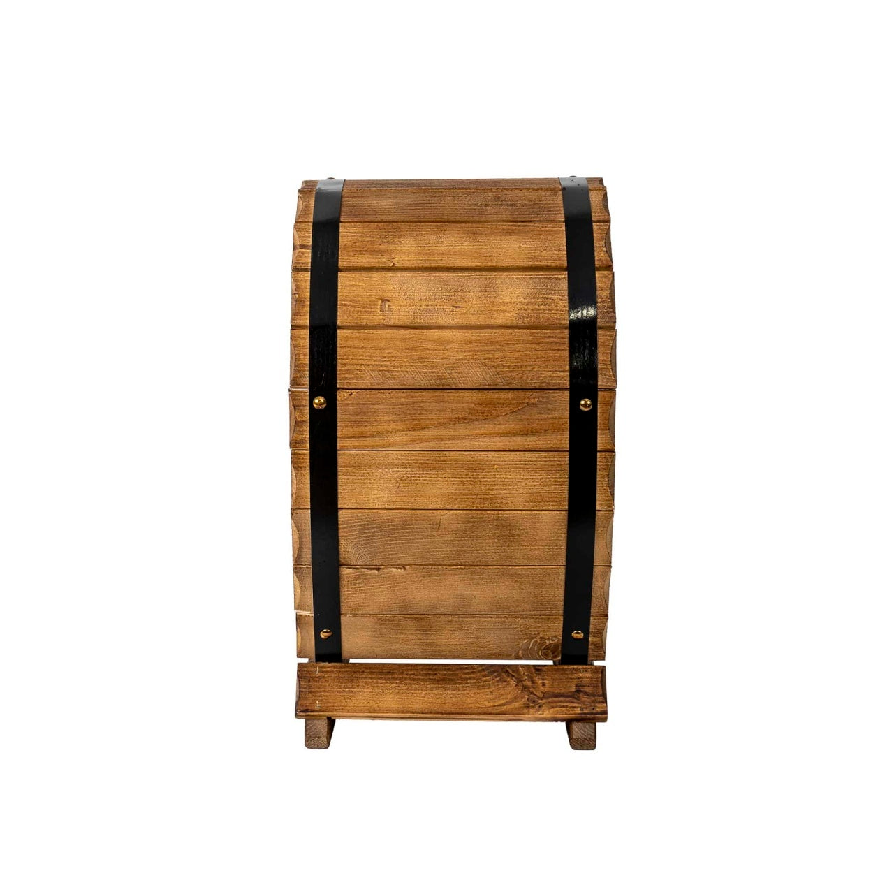 Suport lemn pentru 4 sticle de vin, inaltime 43 cm, maro