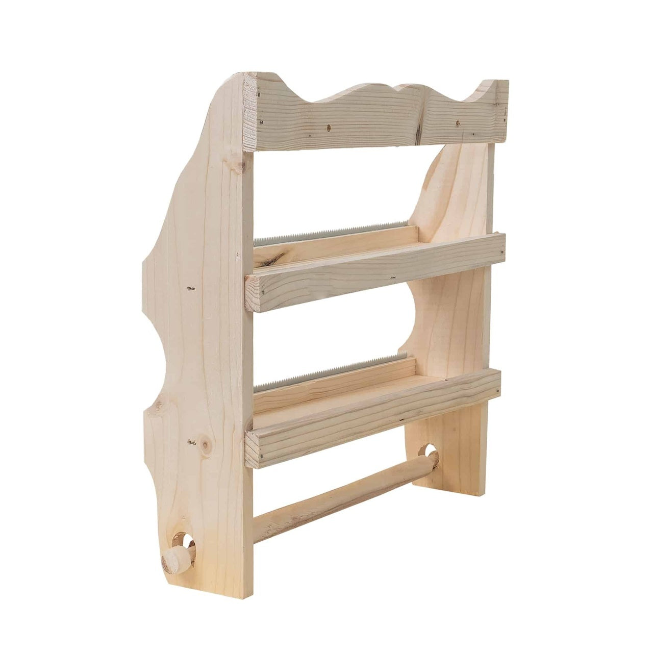 Suport lemn pentru folie alimentara, montaj pe perete, 37x33 cm