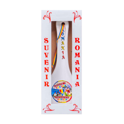 Suport lingura de gatit suvenir model Romania 24x8.5 cm