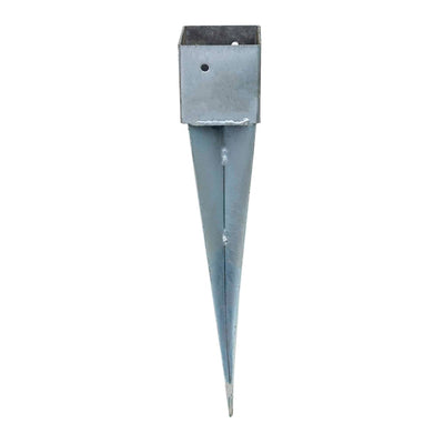 Suport metalic cu tepusa pentru stalpi din lemn 80x80mm, lungime 49 cm